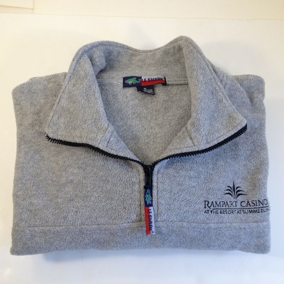 Le Shark Rampart Casino Mens Jumper Sweater Sweatshirt Zip Neck Size X Large - Picture 2 of 12